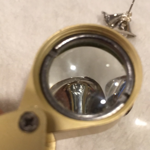 Vintage Beau Sterling Silver Calla Lily Pearl Earrings & Heart Leaves Brooch Lot - Picture 4 of 8